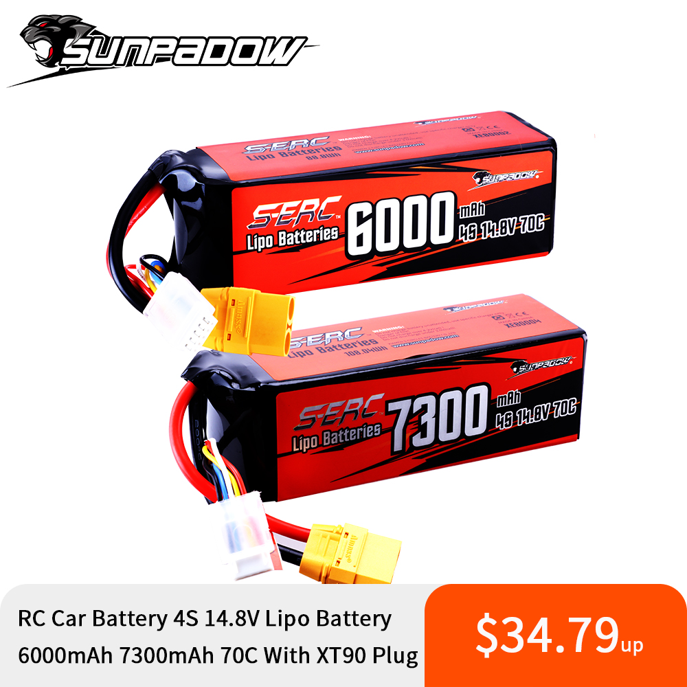 Sunpadow 4S lipo bateria para  - 4S Lipo Battery 14.8V 6000Mah avaliação e preço